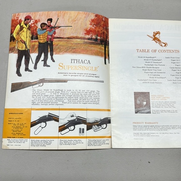 1966 Ithaca Catalog Magazine  Ithaca Gun Company New York - Picture 3 of 7